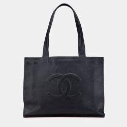 مملوكة مسبقًا Chanel Black Caviar CC Tote Bag