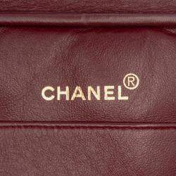 Pre Owned Chanel Black Quilted Lambskin Shoulder Bag