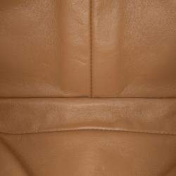 Pre Owned Chanel Orange Classic Lambskin East West Single Flap