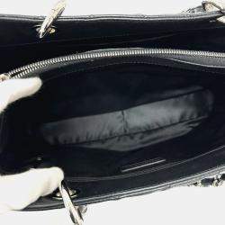 Pre Owned Chanel GST Black Leather Tote Bag