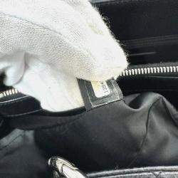 Pre Owned Chanel GST Black Leather Tote Bag