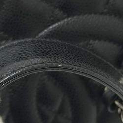 Pre Owned Chanel GST Black Leather Tote Bag