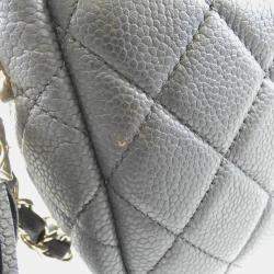 مملوكة مسبقًا Chanel Navy Leather Shoulder Bag