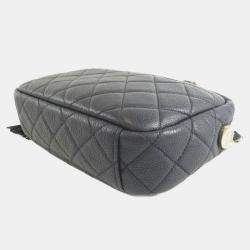 مملوكة مسبقًا Chanel Navy Leather Shoulder Bag