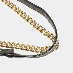 Pre Owned Chanel Small Braided Black Sheepskin Boy Flap