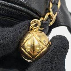 Pre Owned Chanel Triple Coco One Belt Black Caviar Leather