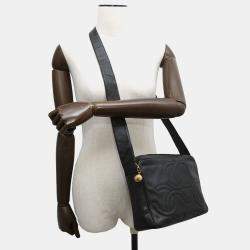 Pre Owned Chanel Triple Coco One Belt Black Caviar Leather