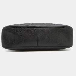 Pre Owned Chanel Triple Coco One Belt Black Caviar Leather