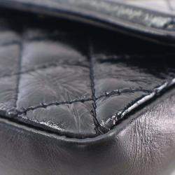 Pre Owned Chanel Black Quilted Shiny Aged Calfskin Waist Belt Bag