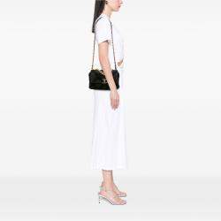 Pre Owned Chanel Black Medium Canvas and Cotton 19 Flap