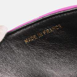 Pre Owned Chanel CC Flap Purple Nylon Shoulder Bag