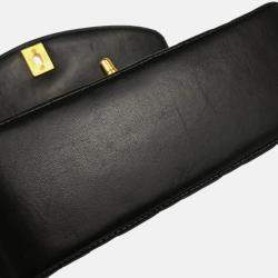 Pre Owned Chanel Diana Small Black Lambskin Shoulder Bag