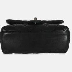 Pre Owned Chanel Vintage Black Quilted Lambskin Small Kelly Flap Bag