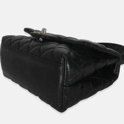 Pre Owned Chanel Vintage Black Quilted Lambskin Small Kelly Flap Bag