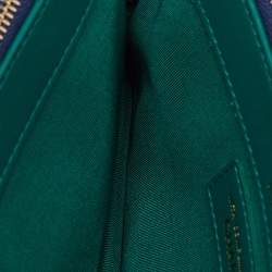 Pre Owned Chanel Blue Quilted Fabric Double Zip WOC Crossbody Bag