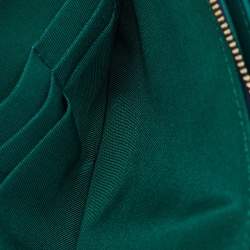 Pre Owned Chanel Blue Quilted Fabric Double Zip WOC Crossbody Bag