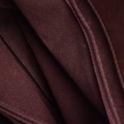 Pre Owned Chanel Burgundy Quilted Leather CC Istanbul Accordion Flap Bag