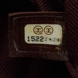 Pre Owned Chanel Burgundy Quilted Leather CC Istanbul Accordion Flap Bag
