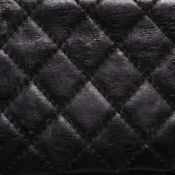 Pre Owned Chanel Black Quilted Leather Reissue 2.55 Classic 225 Flap Bag