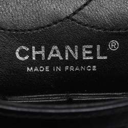 Pre Owned Chanel Black Quilted Leather Reissue 2.55 Classic 225 Flap Bag