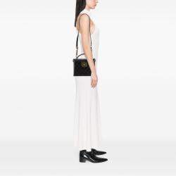 Pre Owned Chanel Black CC Stitched Calfskin Turnlock Vanity Case