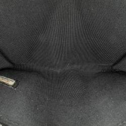 Pre Owned Chanel Studded Black Leather Zip Wallet