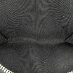 Pre Owned Chanel Studded Black Leather Zip Wallet