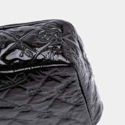 Pre Owned Chanel Black Medium Patent Lucky Symbols Flap