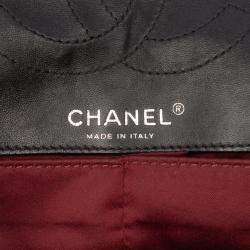 Pre Owned Chanel Black Medium Patent Lucky Symbols Flap