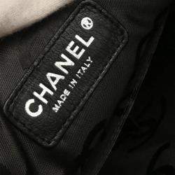 Pre Owned Chanel Cambon Ligne Pink Black Calfskin Crossbody Bag