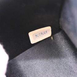 Pre Owned Chanel Classic Square Flap Black Satin Mini Shoulder Bag