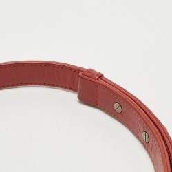 مملوكة مسبقًا Chanel Red Quilted Leather Medium Classic Boy Flap Bag