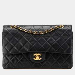 Pre Owned Medium Classic Lambskin Double Flap