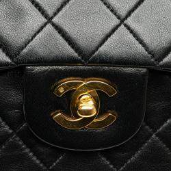Pre Owned Medium Classic Lambskin Double Flap