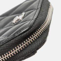 Pre Owned Chanel CC Quilted Lambskin Coin Pouch