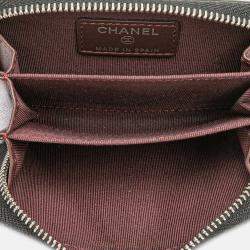 Pre Owned Chanel CC Quilted Lambskin Coin Pouch