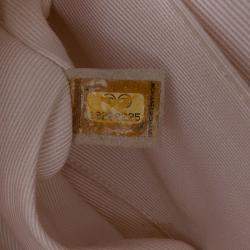 Pre Owned Chanel Black Medium Classic Tweed Striped Ribbon Double Flap