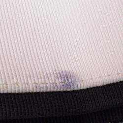 Pre Owned Chanel Black Medium Classic Tweed Striped Ribbon Double Flap