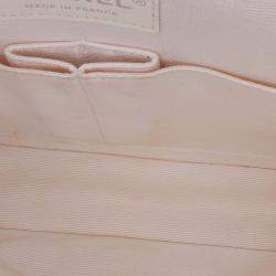 Pre Owned Chanel Black Medium Classic Tweed Striped Ribbon Double Flap