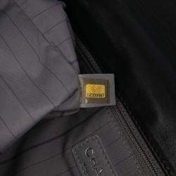 Pre Owned Chanel Black CC Studded Lambskin East West Flap