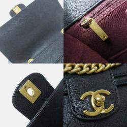 Pre Owned Chanel Coco Mark Calfskin Shoulder Bag