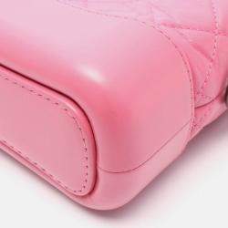 Pre Owned Chanel Gabrielle Small Pink Leather Hobo Bag