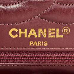 Pre Owned Chanel Paris Double Flap Black Lambskin Shoulder Bag