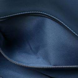 Pre Owned Chanel Cococuba Sequin Blue Leather Shoulder Bag