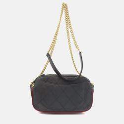 Pre Owned Chanel Button Up Calfskin Camera Case 