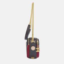 Pre Owned Chanel Button Up Calfskin Camera Case 
