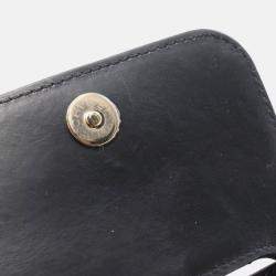 Pre Owned Chanel Matelasse Black Leather Shoulder Bag