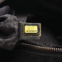 Pre Owned Chanel Coco Mark Black Fabric Handbag