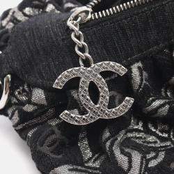 Pre Owned Chanel Coco Mark Black Fabric Handbag
