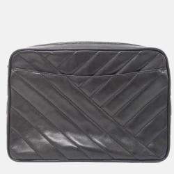 Pre Owned Chanel CC Tassle Black Leather Shoulder Bag